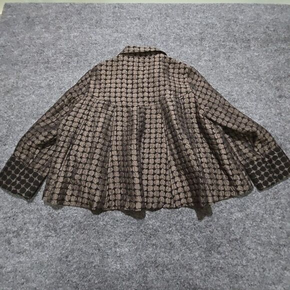 IC ConnieK Open Blazer VTG SzSm Oversized Lightweight Artsy Lagenlook Boho Glam - Picture 13 of 16